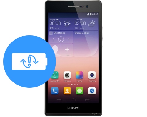 Замена аккумулятора (батареи) HUAWEI Ascend P7